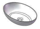 Waschbecken Corian oval 